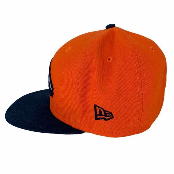 New Era Orange Denver Broncos 59Fifty 7 1/8 Hat - Picture 2 of 8